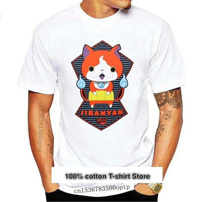 

Новинка, осенняя фотография, Jibanyan camiseta Anime YO-KAI 2021, стиль летнего сезона для мужчин, рубашки
