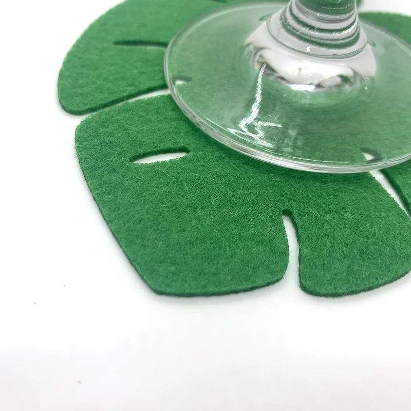 8 шт. фетровые коврики для подставки в виде листьев | Дом и сад