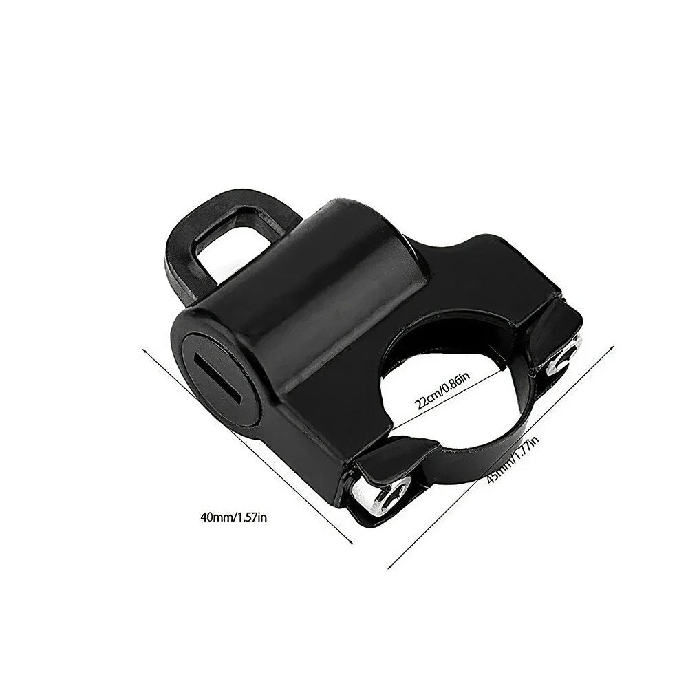 

Alloy Helmet Lock Motorcycle Anti-Theft Fixed Multifunctional Helmet Lock Electric Car Handlebar Helmet Lock For Car Accessories