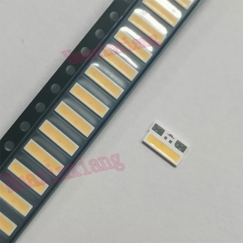 100 шт./лот NJ2W657DRT SMD LED 7020 6 в 1 Вт холодный белый для приложения подсветки телевизора