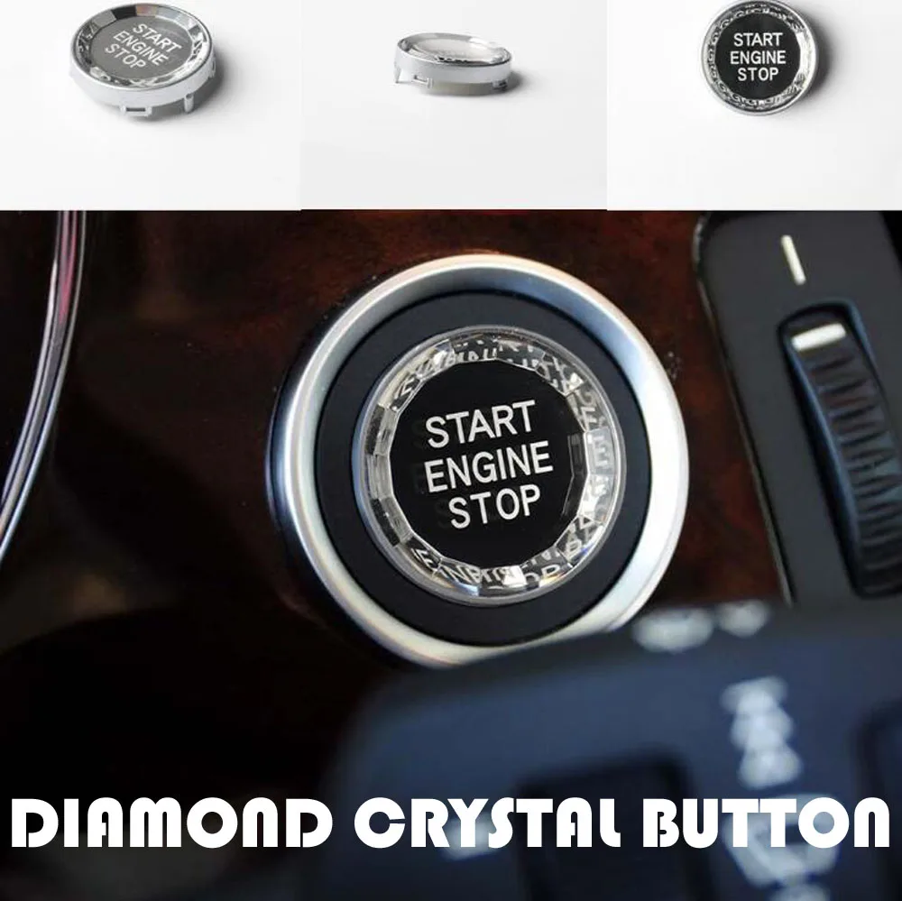 Кнопка запуска двигателя автомобиля Diamond Crystal сменная Крышка для BMW 3 5 серии E90 E91 E60