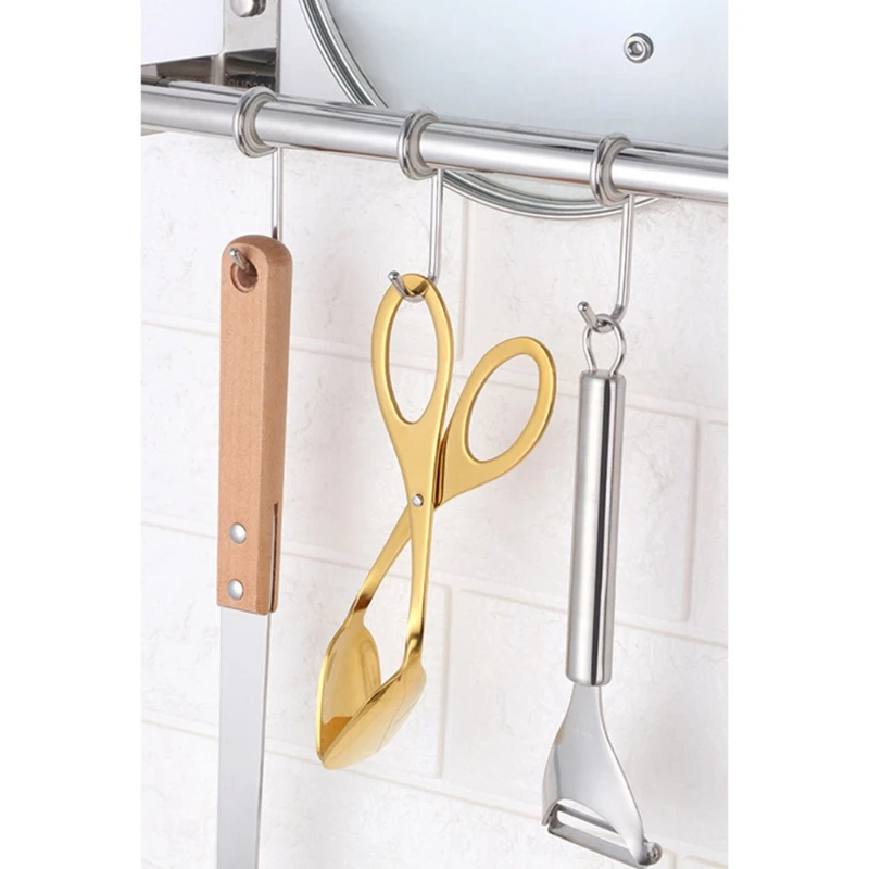 

H051 Stainless Steel Buffet Party Catering Serving Tongs Kitchen Food Salad Cake Clip