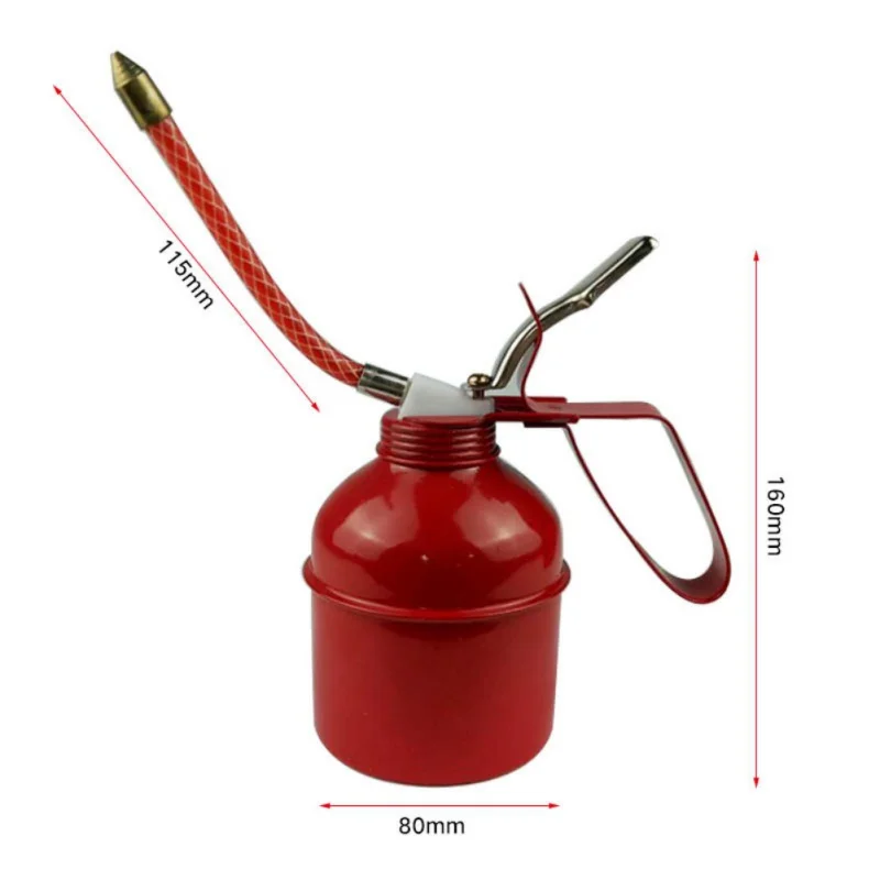 

500/300CC Machine Oiler Pump Spray Gun Metal Oiler High Pressure Long Beak Oil Can Pot Hand Tools