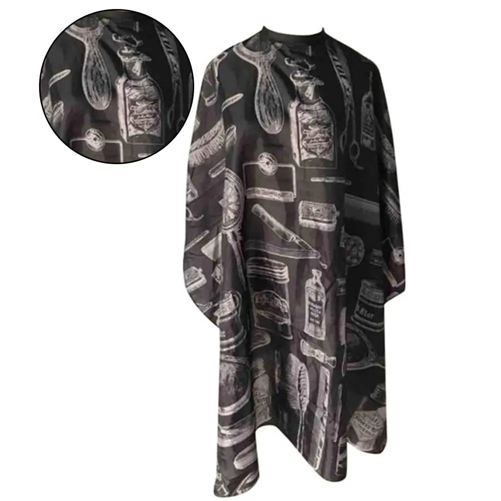 

Professional Hair-Cut Salon Barbers Cloth Wrap Waterproof Anti-static Printed Haircut Cloth Hair Beauty Cape Hairdressing Apron