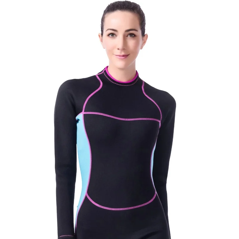 Женский гидрокостюм для подводного плавания флисовая подкладка подводный