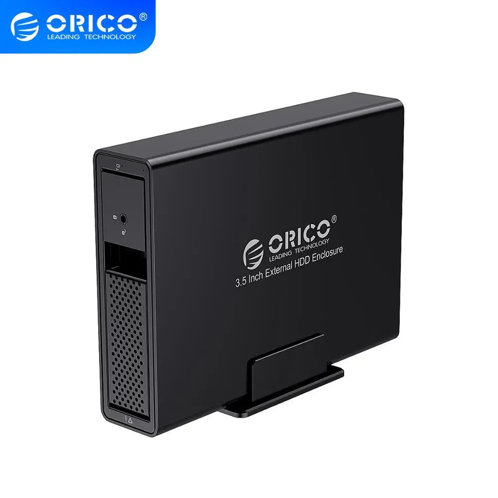 ORICO 3 5 дюймов USB3.0 для SATA HDD корпус алюминиевый 1 Bay чехол 16 ТБ док-станция с внешним