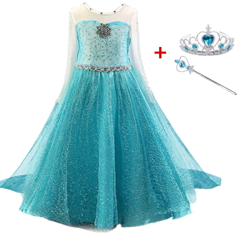 Платье Королевы для девочек косплей костюм принцессы платье детвечерние