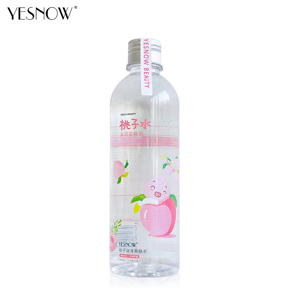 

YESNOW Brand 400ml Peach Face Toner Facial Tonic Skin Care Products Pore Minimizer Oil Control Makeup Water Face Toner Skin Care