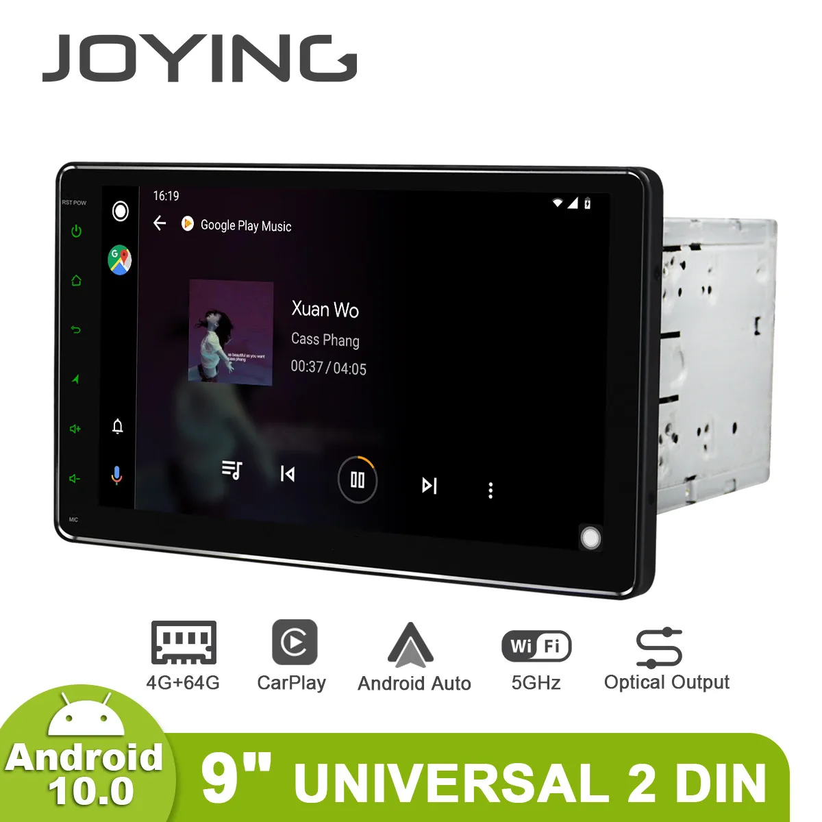 JOYING 9 дюймов 4 Гб RAM + 64 ГБ Octa Core 1280*720 IPS экран 2 din GPS навигация Универсальный Головной