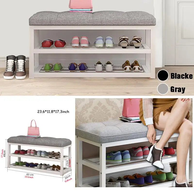 2 Ярусный стул для хранения обуви стеллаж гостиной простая смена органайзер