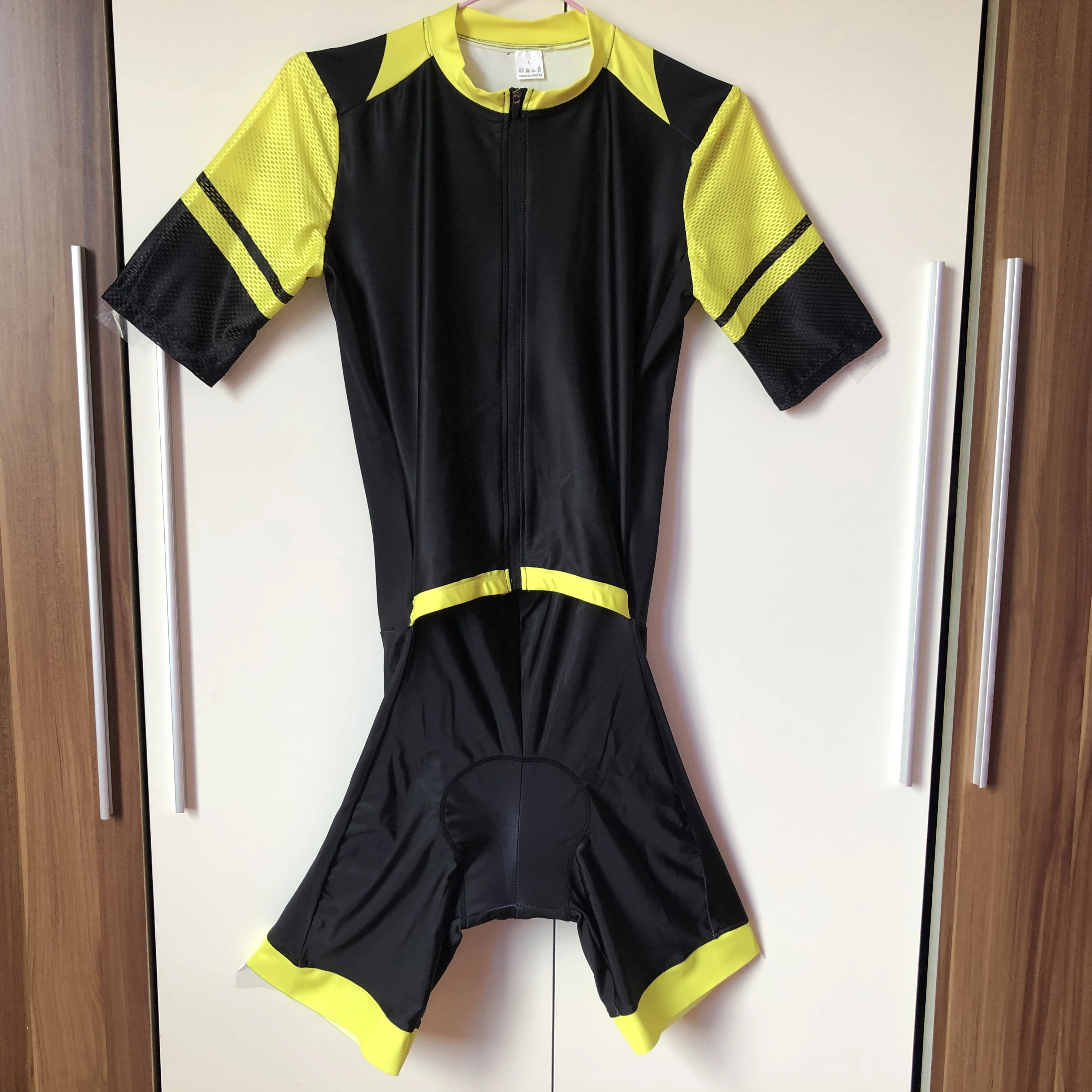 Мужской костюм для триатлона спортивный все в одном велосипедный Трикотажный