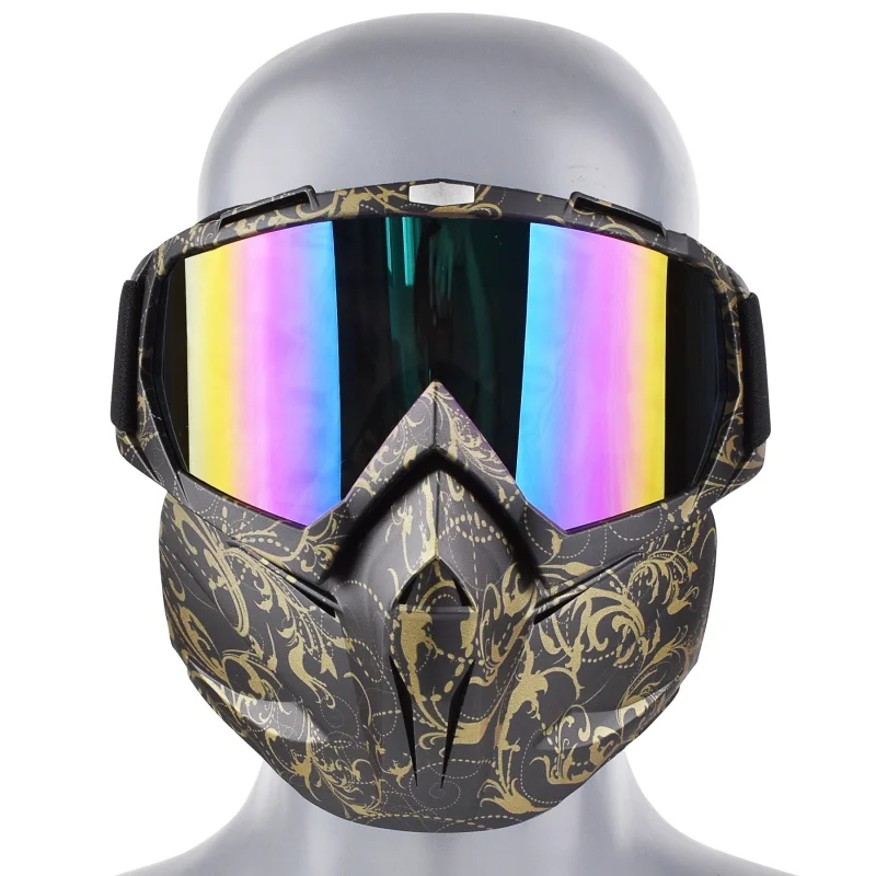 Practical Motorcycle Tactical Goggles Mask Wind Dust Proof Outdoor Sports Equipment Double Foam | Спорт и развлечения