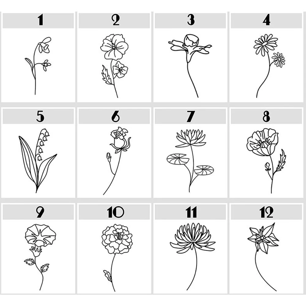 

MumuXing Necklaces For Women Engraved Birth Month Flower Pattern Custom Name Stainless Steel Necklace New Jewelry For Women 2021