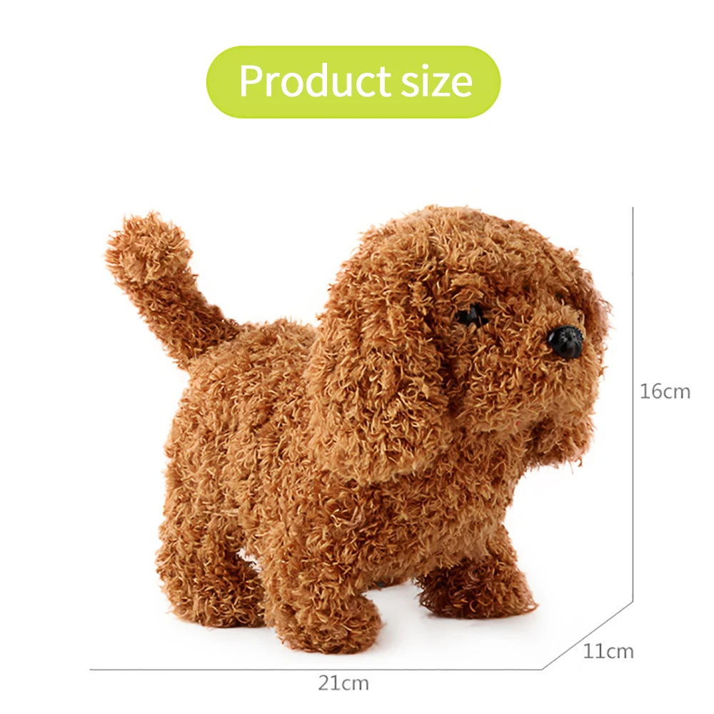 

Electric Smart Toys Can Teddy Dog Lovely Puppy Walking Can Wag Tail Simulate Plush Toys for Children Toys Gift