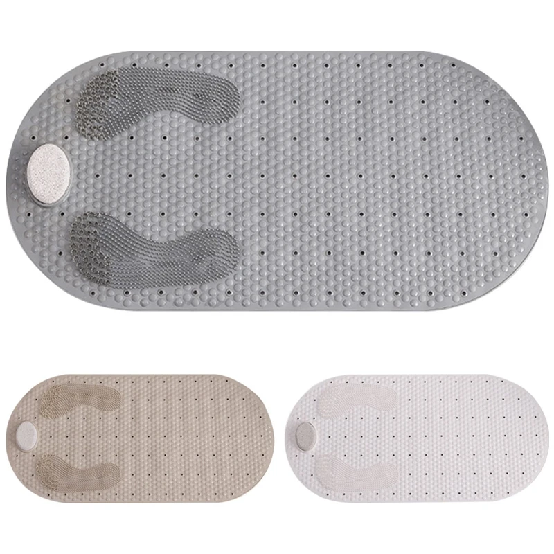 

Toilet Bathroom Non-Slip Mat Household Bathroom Grind Stone Floor Mat Shower Room Massage Foot