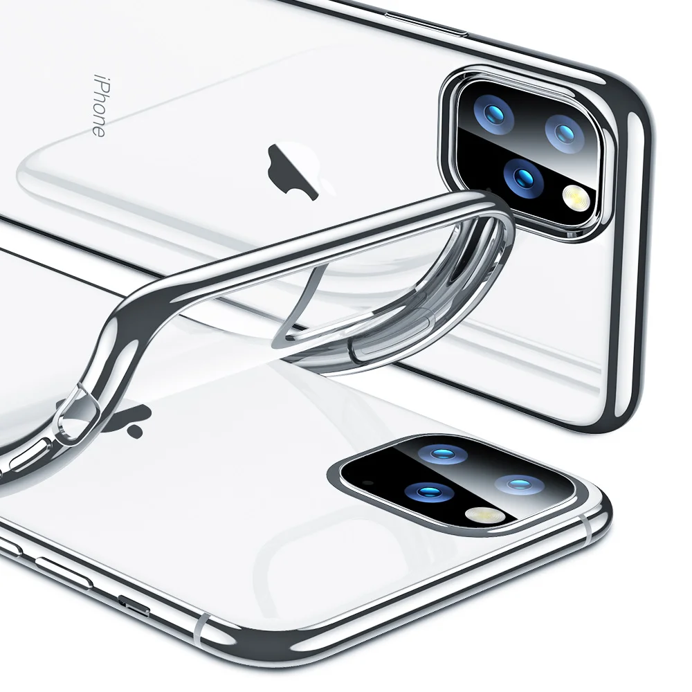 Полночно-зеленый чехол с покрытием для iPhone 11 Pro Max роскошный мягкий силиконовый прозрачный чехол для телефона для iPhone 11 11Pro XR X XS Max
