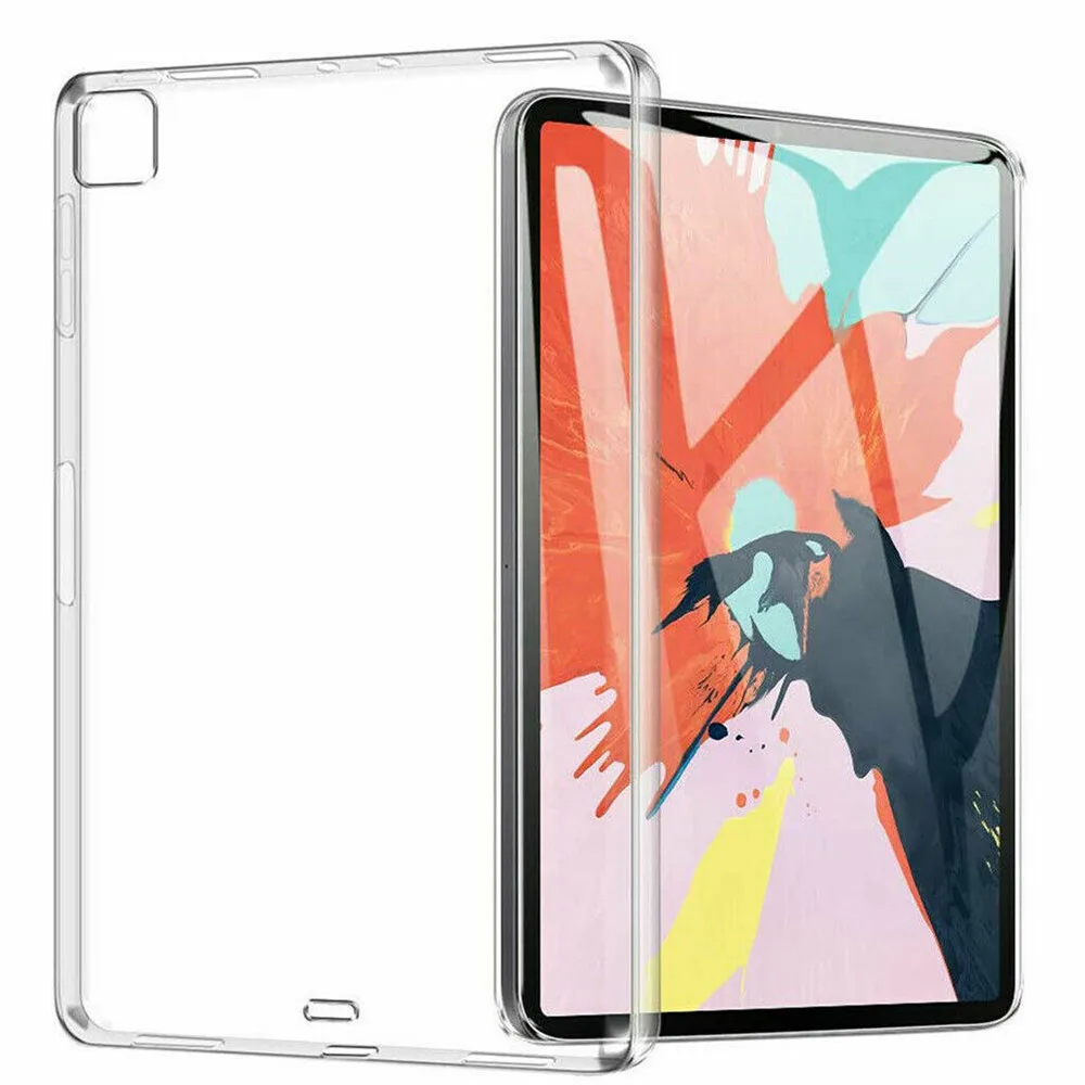 Силиконовый защитный чехол из ТПУ для iPad Pro 11 2020 противоударный Прозрачный