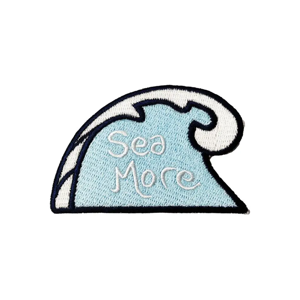 Детский рюкзак с вышивкой Surf Sea More аппликацией|Заплатки| |