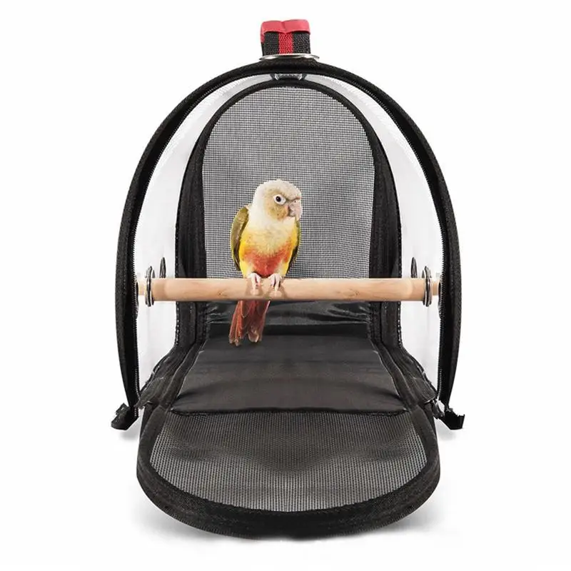 

Outdoor Travel Transport Parrot Cage Bird Carriers Accessories PVC Transparent Breathable Parrot Handbag