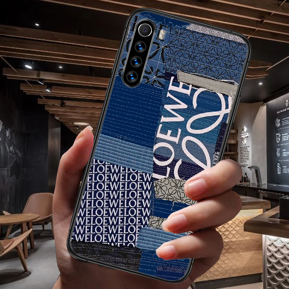 

Spanish Luxury Brand Phone Case For Xiaomi Redmi Note 7 8 8T 9 9S 4X 7 7A 9A K30 Pro Ultra black Cell Tpu Cover Silicone Prime