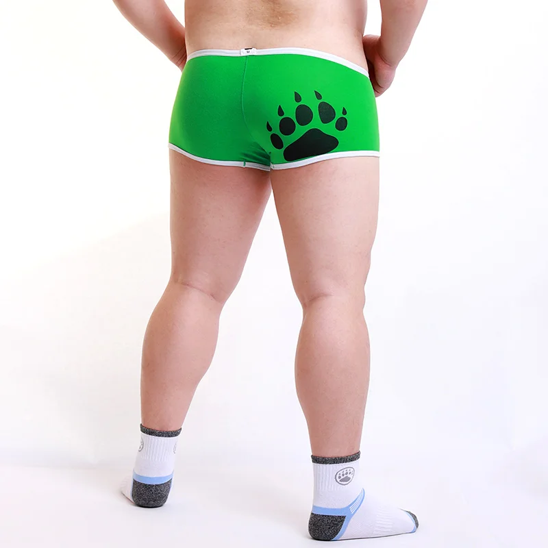 12 шт./партия мужские хлопковые боксеры Медвежья лапка большого размера нижнее