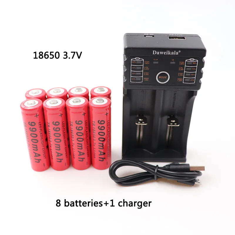 Новинка 18650 Батарея 3 7 в 9900 мАч DAA201USB зарядное устройство 1 2 85 В AA/AAA 26650 14500 NiMH
