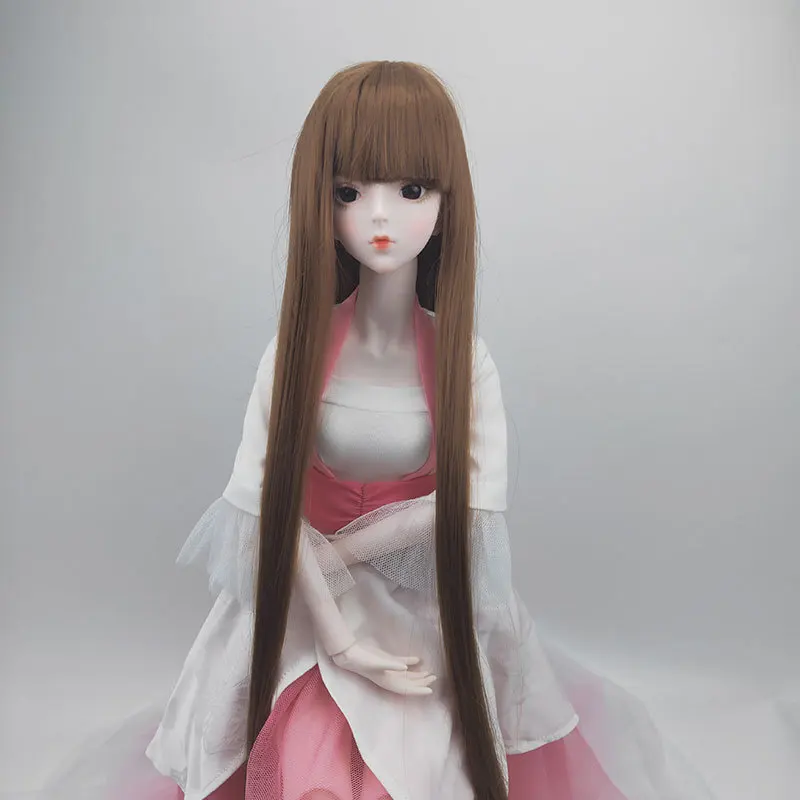 

Fashion Doll Long Hair 1/3 bjd Dolls Make-up straight Wig with Bangs Doll Accessories Girls Birthday Gifts sd Dolls DIY Toy