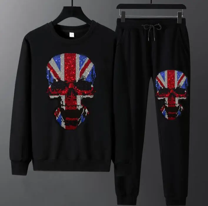 Спортивный костюм мужской из 2 предметов кофта с капюшоном и штаны комплект