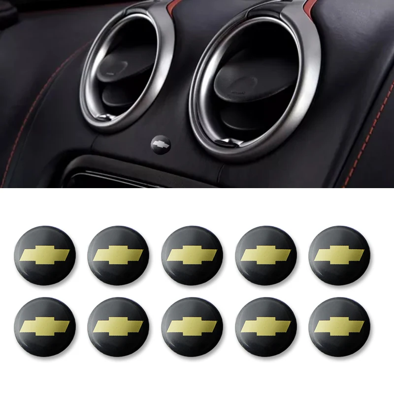 10 шт. 14 мм дистанционного Управление ключ эмблема логотип Наклейка для Chevrolet cruze