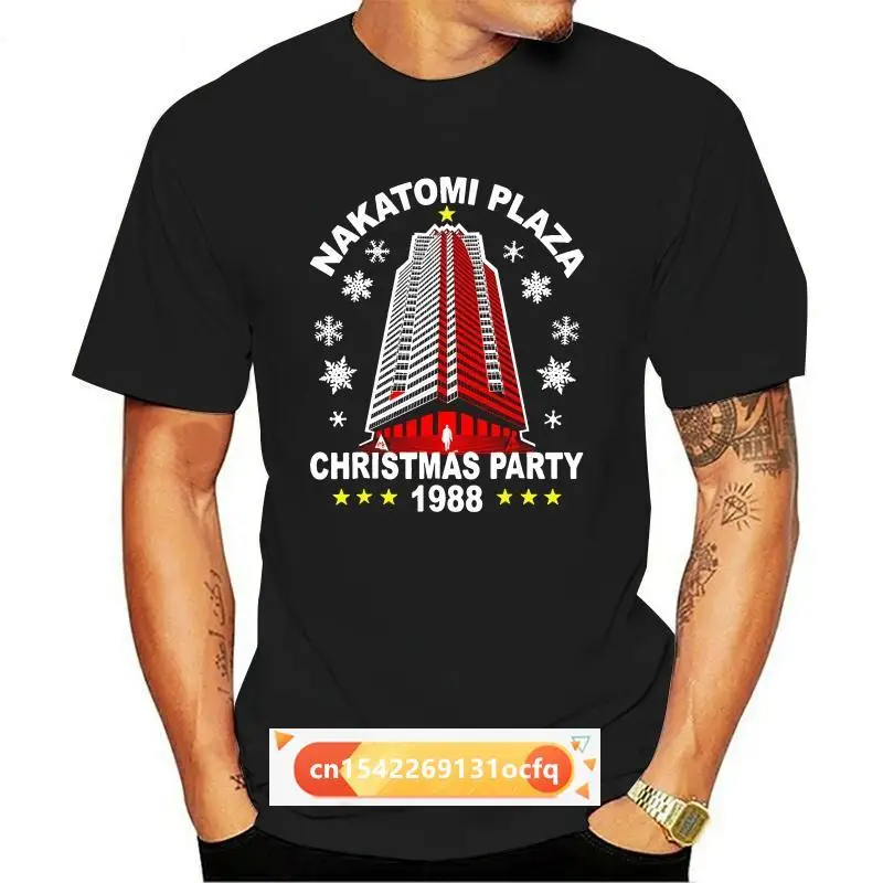 

Nakatomi Plaza Christmas Party 1988 T-Shirt Mens Black S 3Xl Gift Funny Tee Shirt