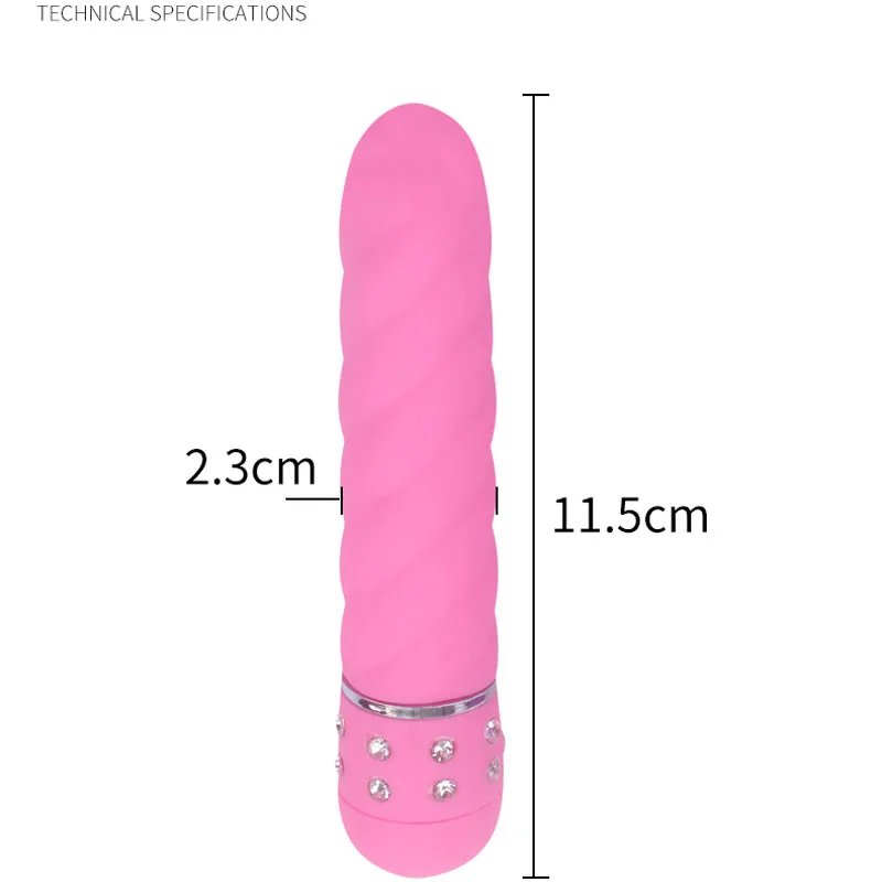 Candiway Twill Pattern Magic Mini Diamond AV Wand Vibrator Clitoris Stimulator G Spot Vibrating Dildo Sex Toys For Women | Красота и