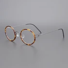 Оправа из титанового стекла для мужчин и женщин, брендовые ультралегкие круглые Безвинтовые очки по рецепту при близорукости