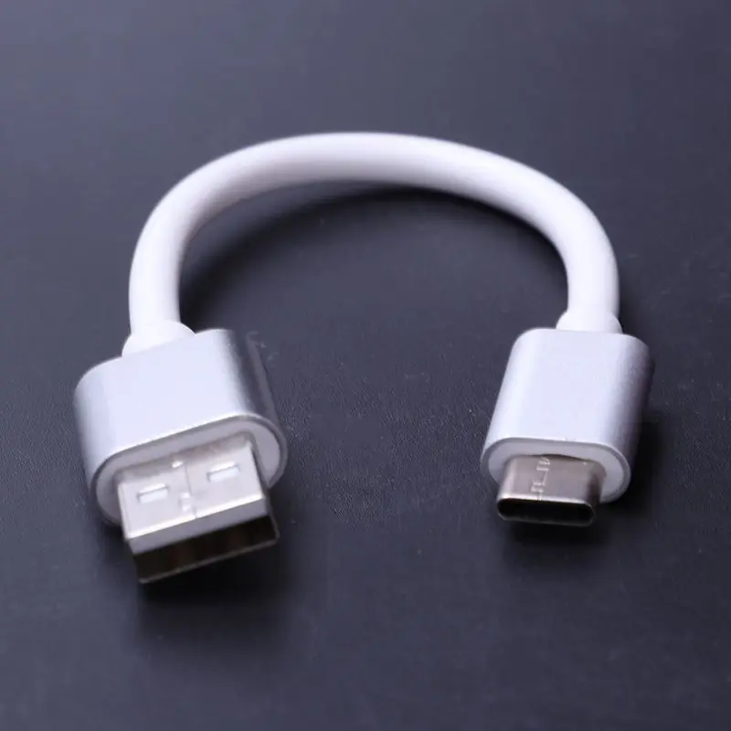 Короткий 10 см Usb C 3 1 Тип папа 2 0 A Мужской кабель для зарядки данных|Аксессуары
