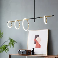 Ring Pendant Light for Restaurant Living Room Decoration Led Hanging Lamp Fixture Kitchen Furniture Living Room Suspension