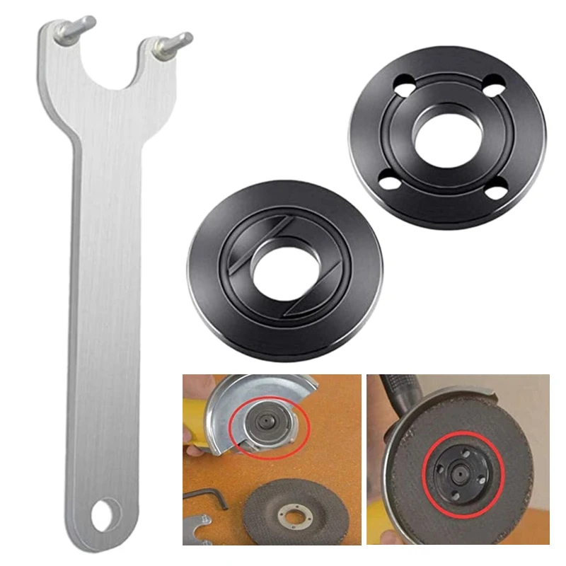 

3 шт. электрическая угловая шлифовальная машина M14 резьба внутренняя внешняя Фланцевая гайка набор подходит для 14 мм Резьбы Шпинделя