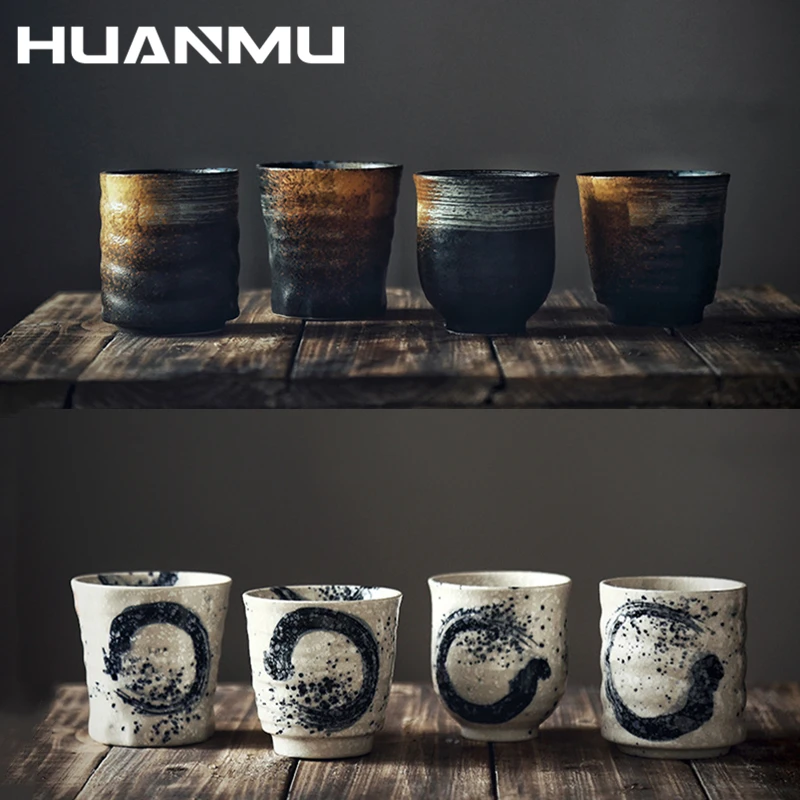 

Японская керамическая чашка, 200 мл, чашка для воды, посуда для ресторанов, окрашенные вручную чашки, кунг-фу