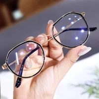 2021 large frame glasses myopia glasses women men nearsighted eyewear anti blue light glasses with diopters minus 1 0 6 0