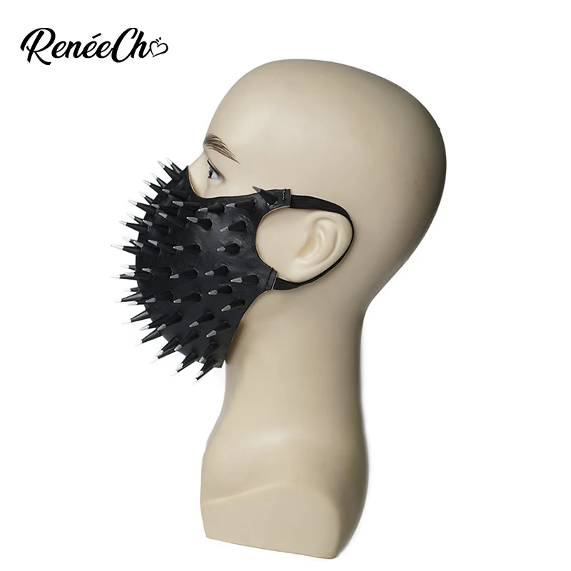 Маска для лица с заклепками Reneecho черный шлем смерти стимпанк Хэллоуин косплей