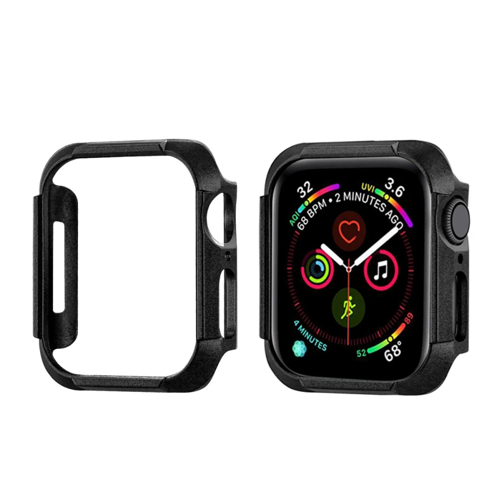 Чехол из поликарбоната для Apple Watch 4, 40 мм, 44 мм, защитный чехол для iWatch 5, 40, 44 мм, бампер для часов, Жесткая Броня, защитная рамка, серия 4
