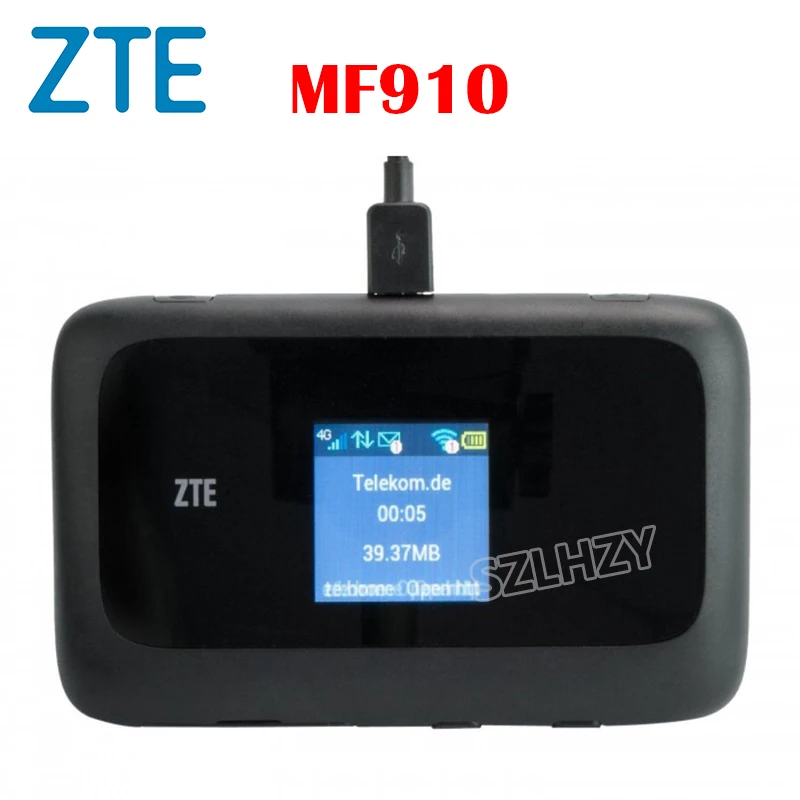 Б/у 4G Роутер zte разблокированный MF910 MF90 Мобильная точка доступа Карманный Wifi+ 2 шт антенна слот для sim-карты 2300 мАч батарея PK huawei E5573