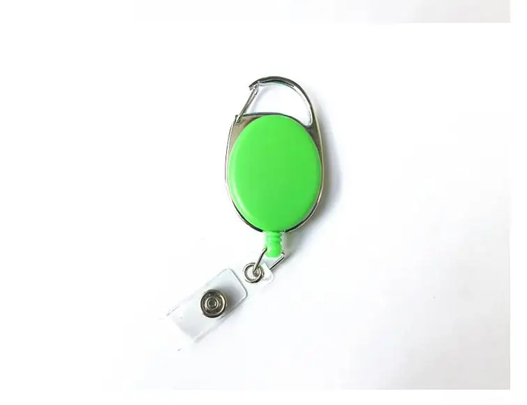 Конфетный цвет 200 шт. выдвижное кольцо для ключей цепь катушка ID шнур имя этикетка