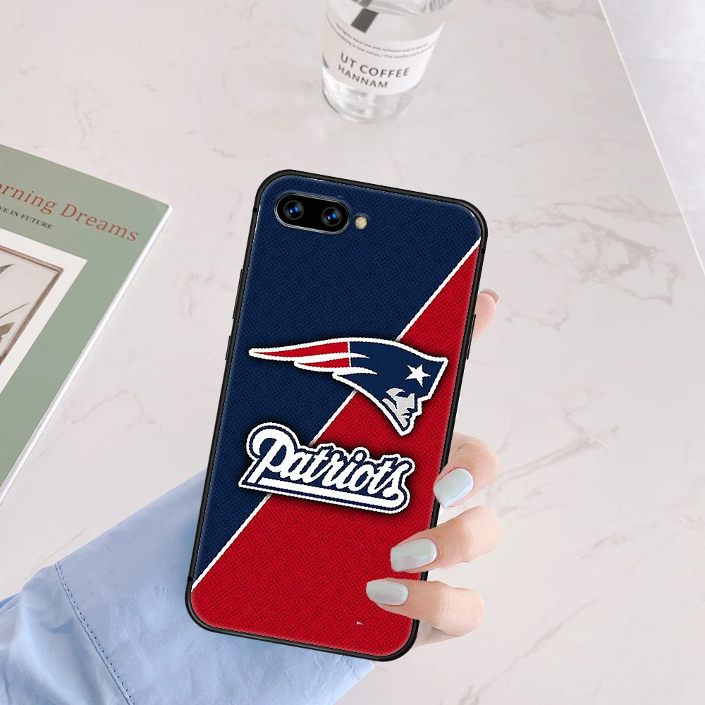 

England Patriots New Football Phone Case Cover Hull For HUAWEI Honor 6A 7A 7C 8 8A 8S 8x 9 9x 10 10i 20 Lite Pro black Back