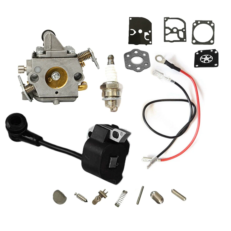 

Ignition Coil Carburetor Gaskets Spark Plug Kit Replace For Stihl MS170 MS180
