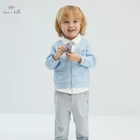dbx16357 dave bella spring baby boys casual removable tie clothing sets kids fashion long sleeve sets children 2 pcs suit
