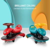 new childrens rocking car anti rollover twisting car baby toddler sliding scooter flash silent wheel swaying slippery scooter
