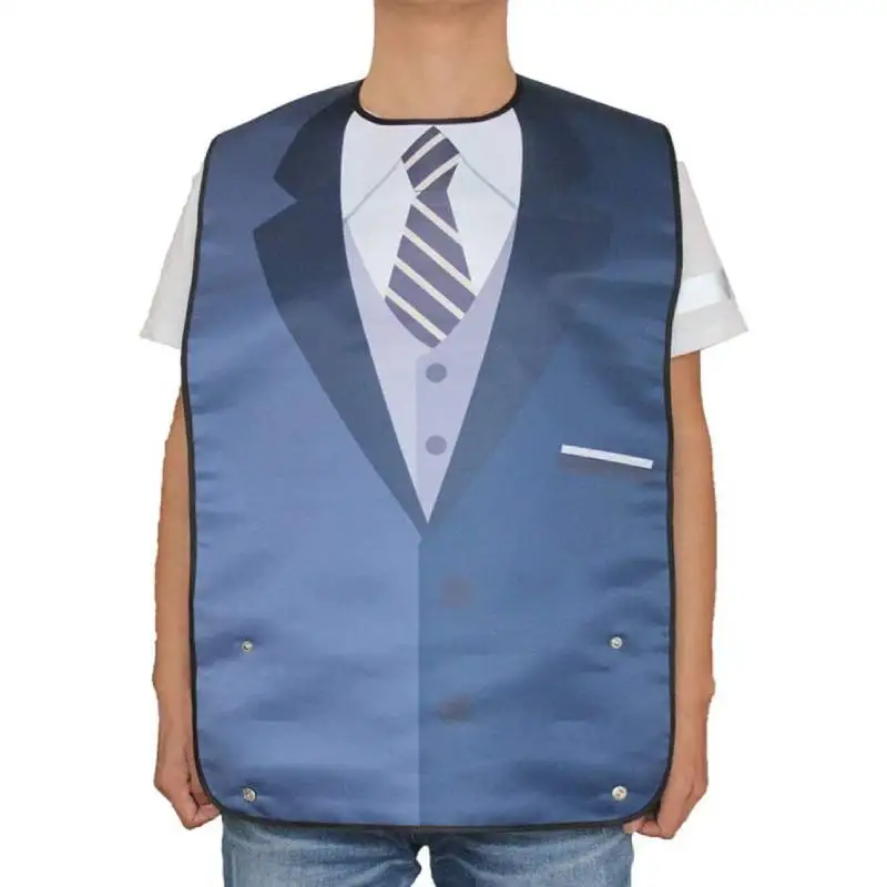 Нагрудники для взрослых многоразовые водонепроницаемые с улавливателем крошек |