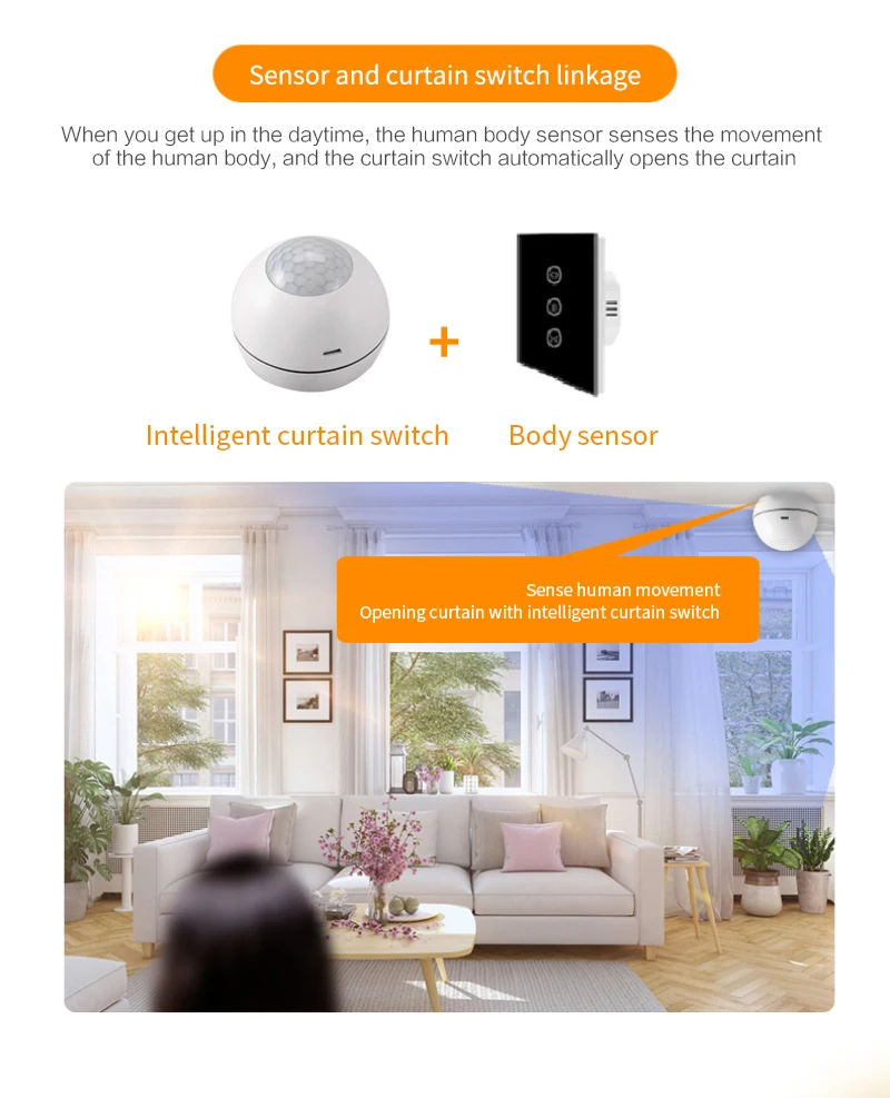 

Wifi Human Body Smart Motion Sensor Burglar Alarm Wireless PIR Detector Siren Remote Monitoring With Tuya Zigbee Smart Home