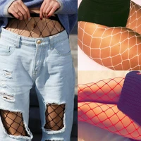 wmen party hollow out sexy pantyhose female mesh black white girls tights stocking slim fishnet stockings club party hosiery