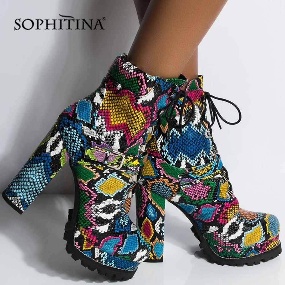 SOPHITINA/Ботинки женские на весну и осень. Модная обувь ручной работы из