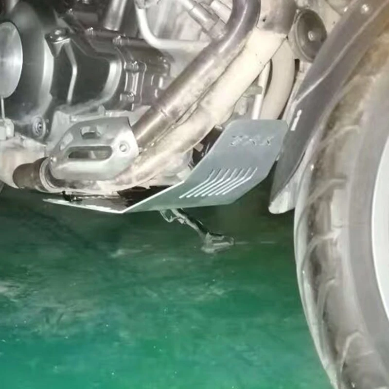 Серебряная Защита двигателя мотоцикла Bash Guard отстойная Пластина Крышка для Benelli